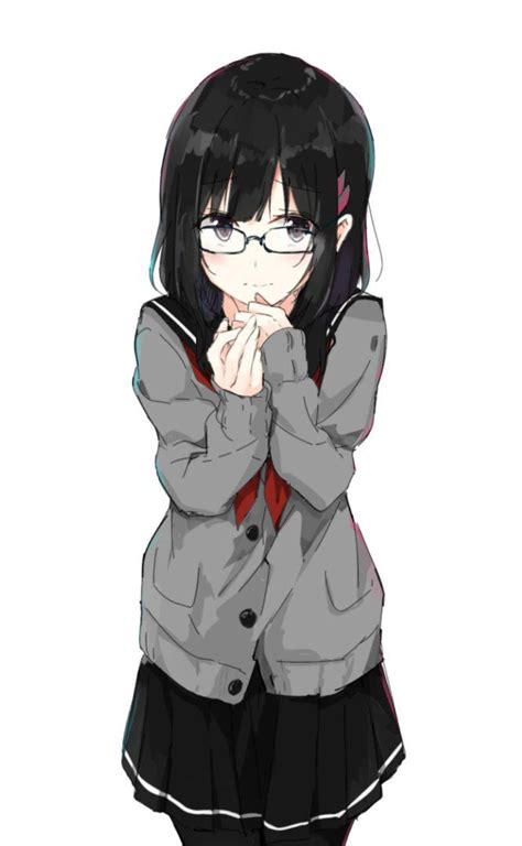 pin on anime girls with glasses