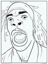 Coloring Pages Lil Rap Wayne Book Drawing Tumblr Bun Drawings Activity Busta Rhymes Color Jumbo Hop Hip Sheets Printable Adult sketch template