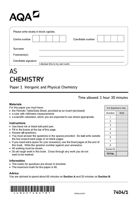 aqa  chemistry paper   paper  question papers  mark schemes