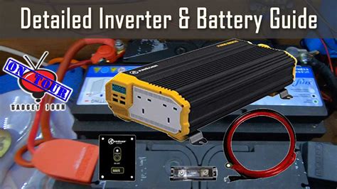 detailed  inverter battery wiring guide campervan motorhome rv