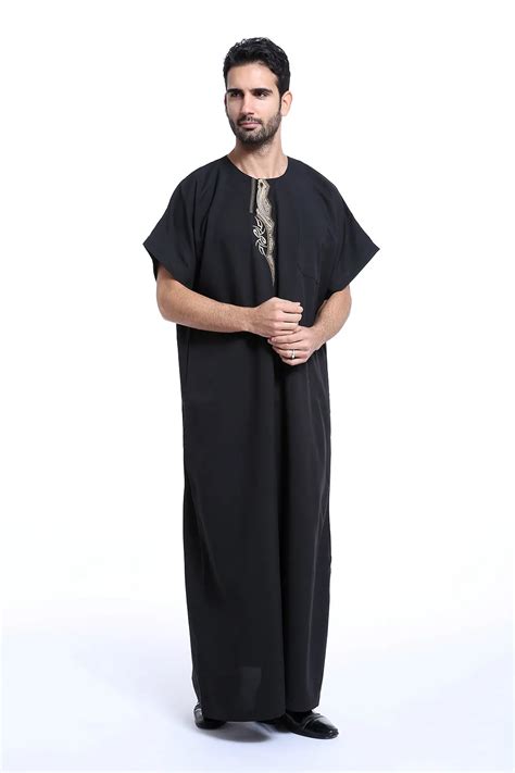 Summer Jubba Muslim Clothing For Men Mens Kaftan Jubba Thobe White