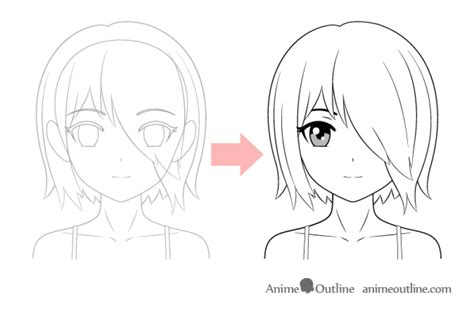 cara menggambar sketsa anime untuk pemula