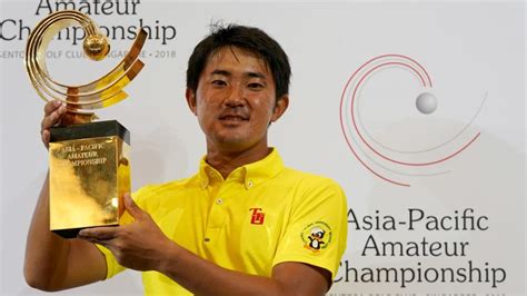 takumi kanaya wins asia pacific amateur championship to secure masters