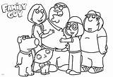 Family Guy Coloring Pages Members Printable Color Kids Adults sketch template