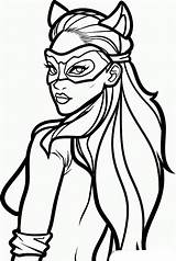 Catwoman Draw Hathaway Dragoart Dibujosparacolorear Superheroinas Gatubela Superhero Colorearimagenes Gatas Gatúbela Acertijo sketch template