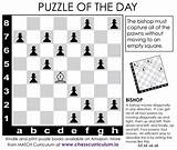 Chess Puzzles Printable Puzzle Bishop Worksheets Fb Chesspuzzle Brainteaser Games Source Io sketch template