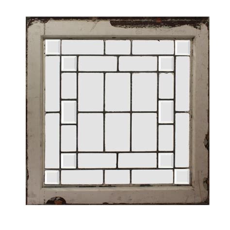 Antique American Beveled And Leaded Glass Window Early 1900s Found