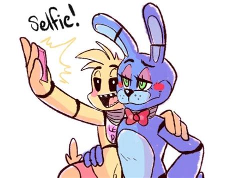 Toy Chica And Toy Bonnie Taking A Selfie Fnaf Fnaf 2