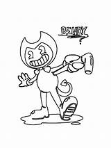 Bendy Mischievous Machine sketch template