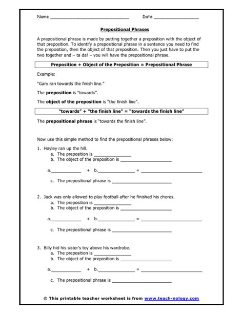 adjective phrase worksheet  answers  askworksheet