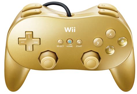 gold classic controller pro wii play games