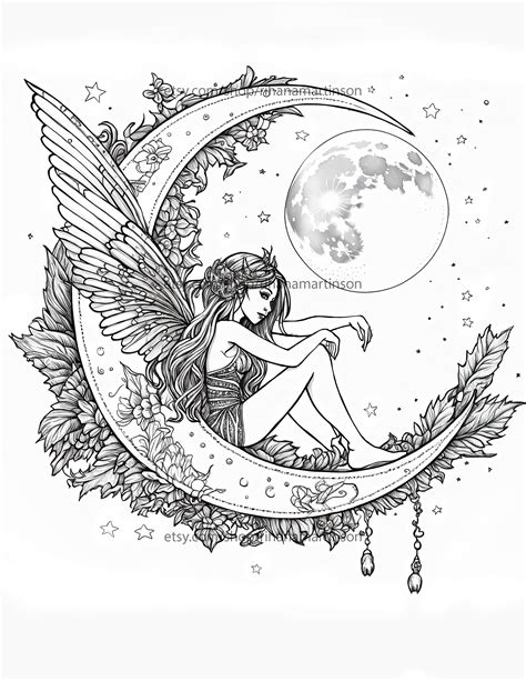 printable coloring pages  adults fairies