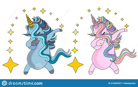 dabbing unicorn stock illustration illustration  sparkling