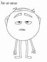 Emoji Gene Poop sketch template