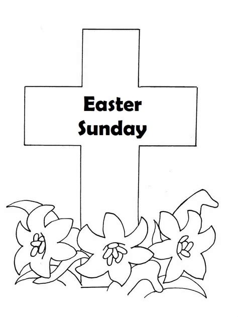 easter sunday coloring page  print  color