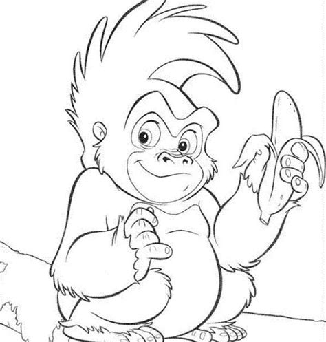 gorilla coloring pages    print   coloring pages