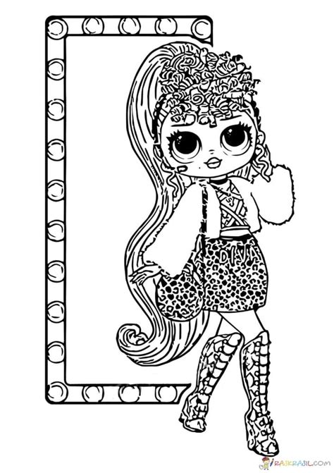 coloring page lol omg print  popular dolls   coloring home