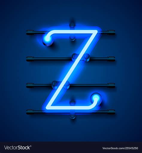 neon font letter  art design signboard royalty  vector