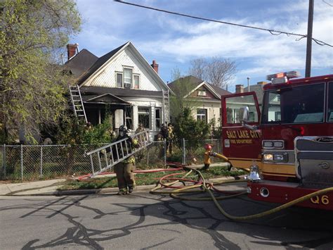fire crews investigating  sparked slc house fire  displaced family