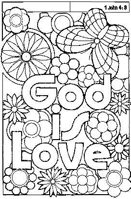 gods love coloring pages coloring pages