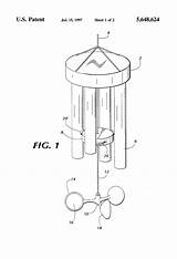 Patents Chime Wind Drawing Striker sketch template