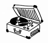 Record Player Clipart Drawing Background Transparent Turntablism Clip Phonograph Draw Cliparts Library Easy Hiclipart sketch template