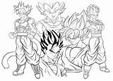 Coloring Pages Dragon Ball Super Goku Saiyan Library Clipart sketch template