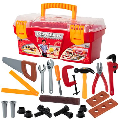 joyabit kids tool set  hand tools construction play set  pieces walmartcom