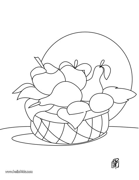 fruit basket coloring pages minister coloring