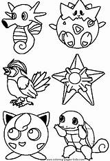 Coloring Pages Pokemon Cartoon Color Printable Kids Character Sheets Characters Found sketch template