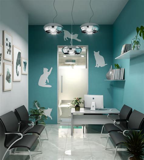 vet clinic interior design  behance