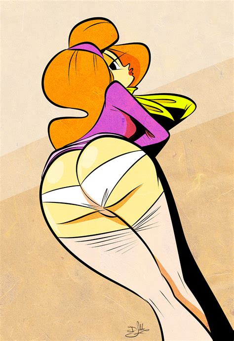 Rule 34 Ass Daphne Blake Female Looking Back Orange Hair