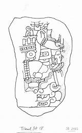 Lacma Tikal Stela sketch template