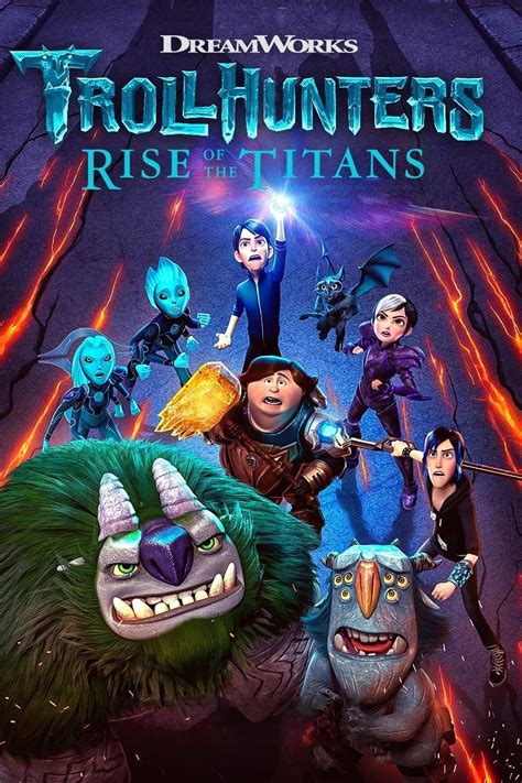 trollhunters rise   titans  posters