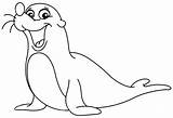 Seal Coloring Pages Baby Getdrawings sketch template