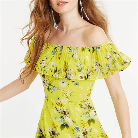 Multi Yellow Daisy Haze Skater Dress Brandalley