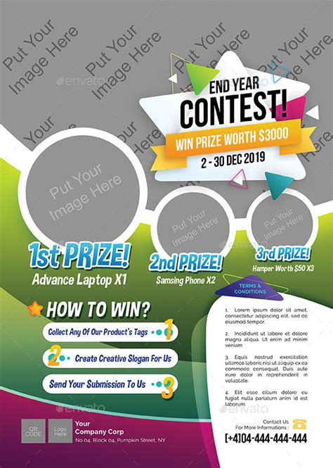 contest flyer magazine ads print templates graphicriver