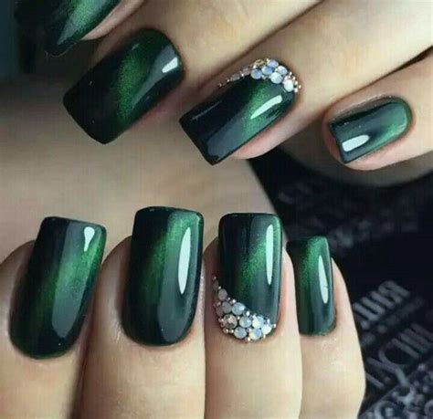 unique  beautiful nail art designs green nails green nail art