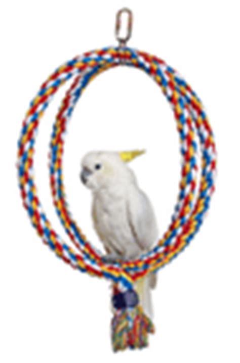 perch factory  parakeet swings  large macaw swing hoops