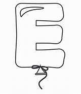 Bubble Letter Letters Balloon Printable Sidebar Primary sketch template