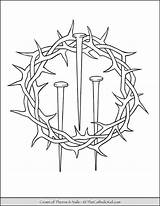 Thorns Lent Thecatholickid Palms sketch template