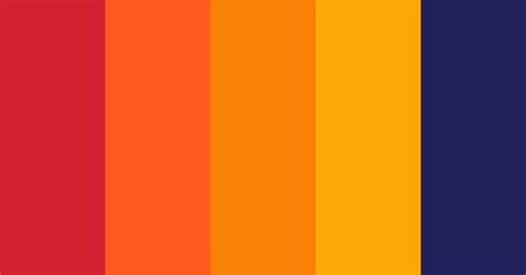 Bold Orange Red And Blue Color Scheme Blue