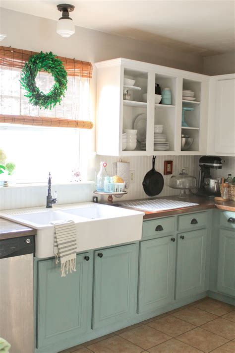 chalk painted kitchen cabinets  years   storied home