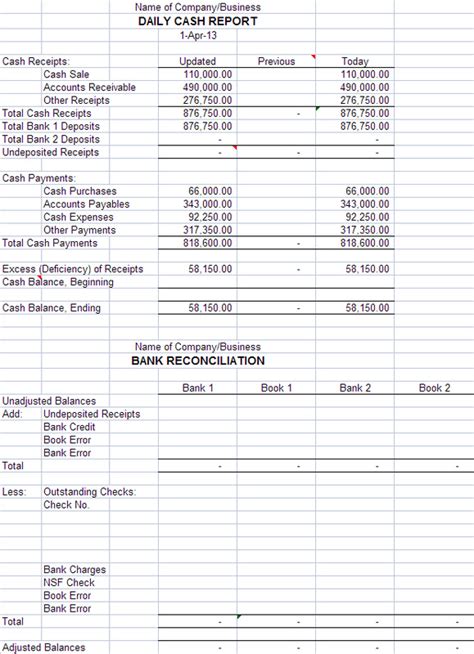 financial reports bestwiz accounting programin ms excel spreadsheets