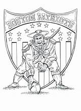 Patriots Patriot Coloring Drawing Pages Pat Logo England Popular Getdrawings Coloringhome sketch template