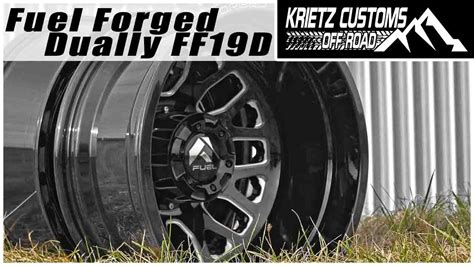 fuel forged ffd dually wheel krietz customs youtube