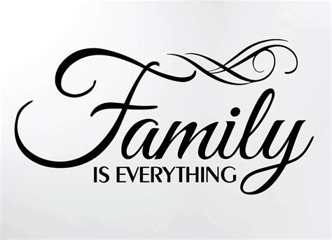 family   wall decor decal quote word vinyl sticker family