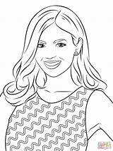 Coloring Pages Victoria Justice Monroe Celebrity Victorious Marilyn Printable Drawing Color Print Portrait Getcolorings Book sketch template