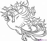 Fenix Coloring Phoenix Cartoon Designlooter 1040 915px 119kb sketch template