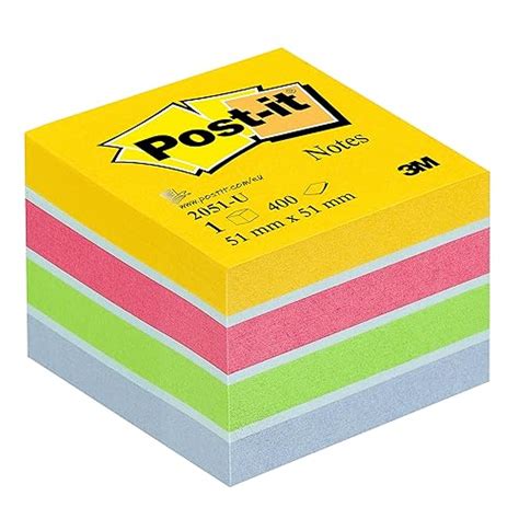 post  notes mm  mm super sticky note pad green pink orange yellow  pads